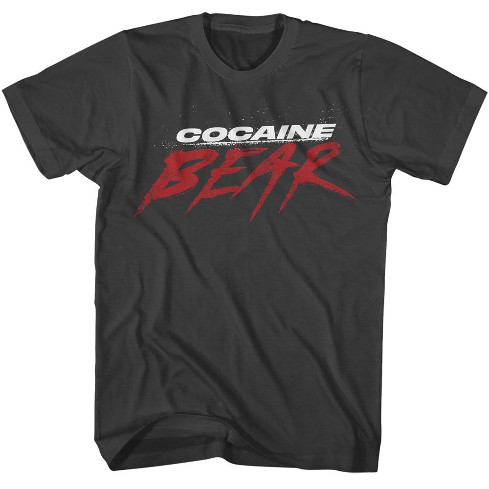 COCAINE BEAR-COCAINE BEAR MOVIE LOGO DARK-SMOKE ADULT S/S TSHIRT