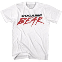 Thumbnail for COCAINE BEAR-COCAINE BEAR MOVIE LOGO LIGHT-WHITE ADULT S/S TSHIRT