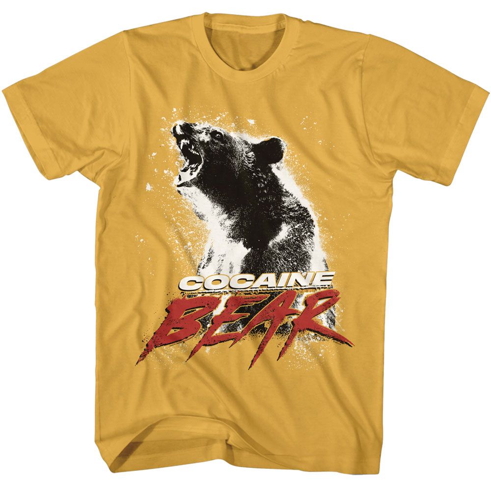 COCAINE BEAR-COCAINE BEAR MOVIE POSTER LIGHT-GINGER ADULT S/S TSHIRT
