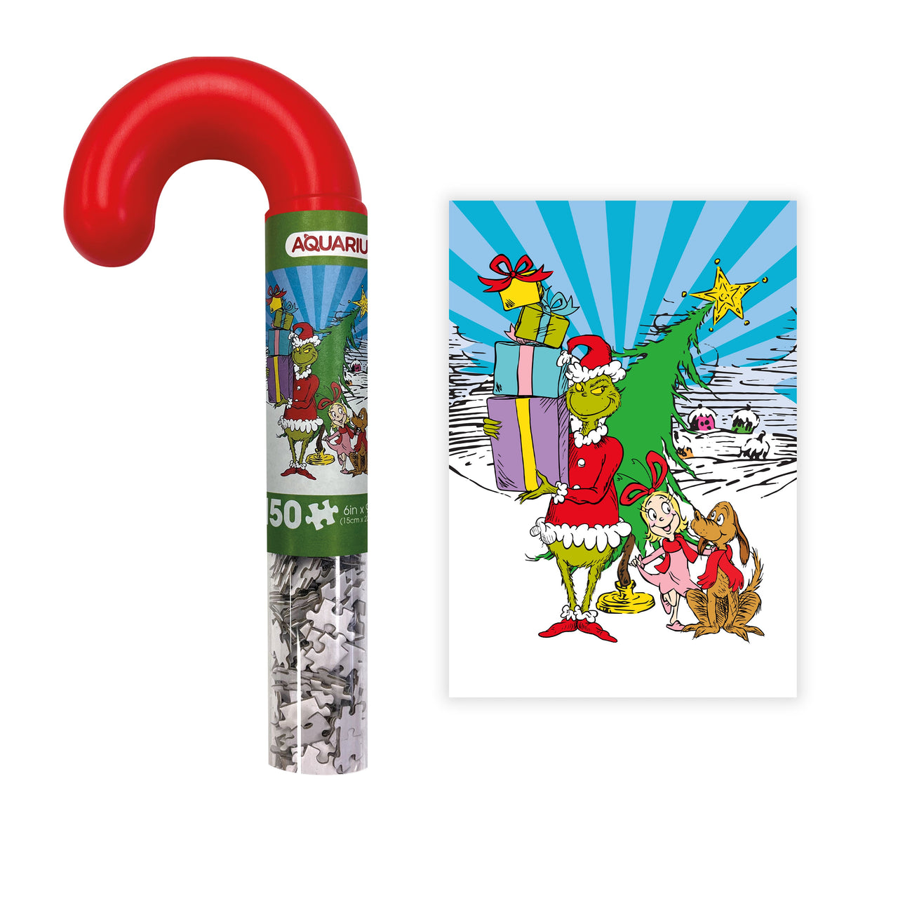 Grinch 150 Piece Jigsaw Puzzle Candy Cane – 6 PC PPK