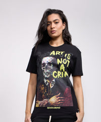 Thumbnail for Art Is Not A Crime T-Shirt - Black