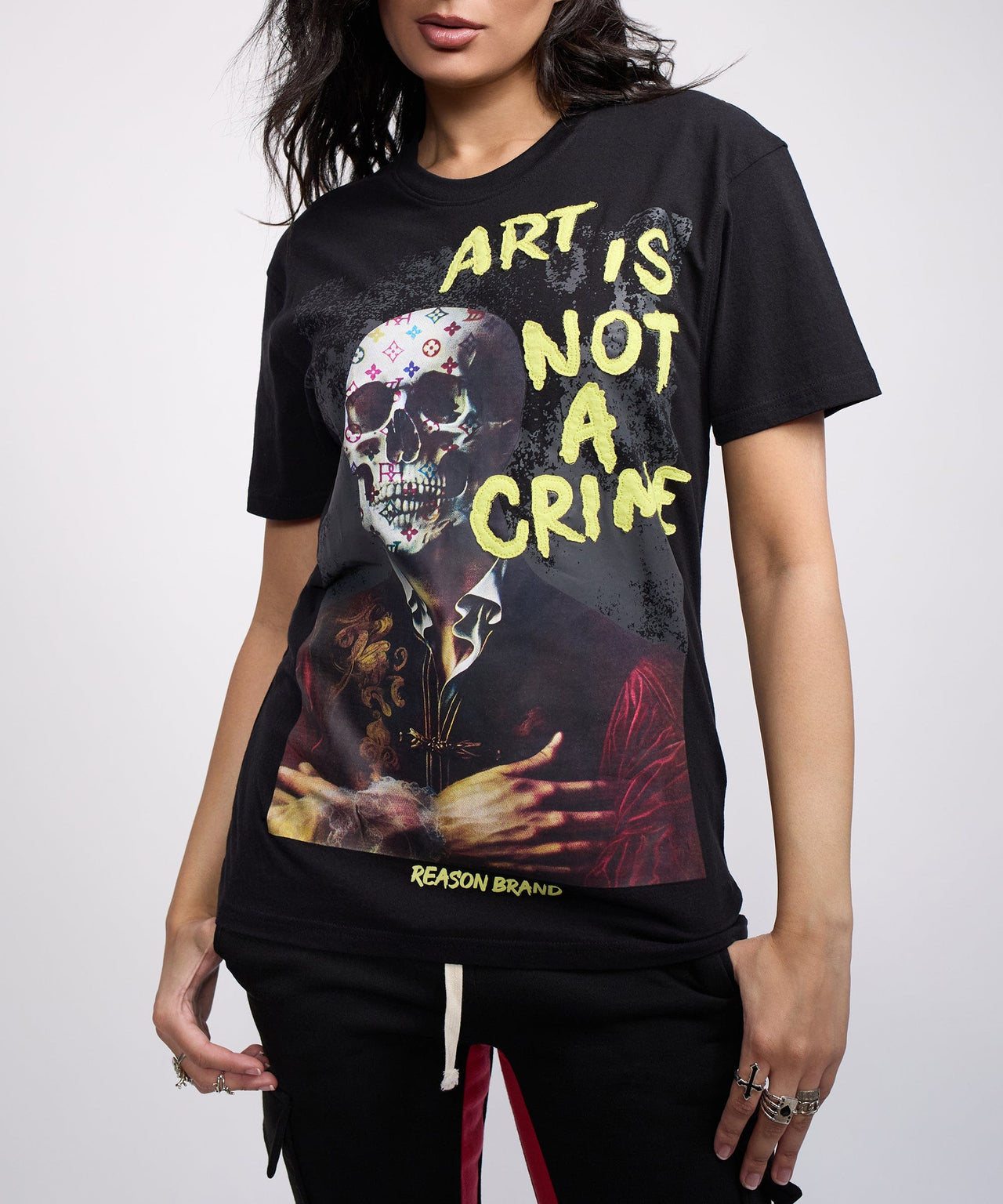 Art Is Not A Crime T-Shirt - Black