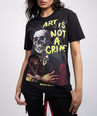 Thumbnail for Art Is Not A Crime T-Shirt - Black