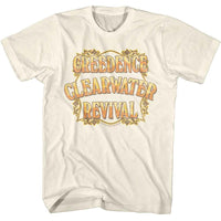 Thumbnail for CREEDENCE CLEARWATER REVIVAL-CCR COPPER LOGO-NATURAL ADULT S/S TSHIRT