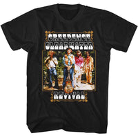 Thumbnail for CREEDENCE CLEARWATER REVIVAL-CCR BAND AND FANCY BOX-BLACK ADULT S/S TSHIRT