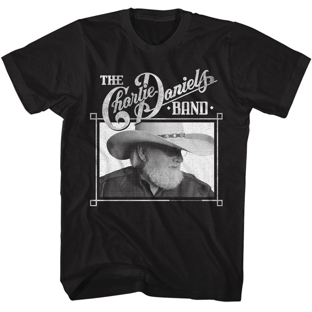 CHARLIE DANIELS BAND-CDB PROFILE-BLACK ADULT S/S TSHIRT