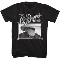 Thumbnail for CHARLIE DANIELS BAND-CDB PROFILE-BLACK ADULT S/S TSHIRT