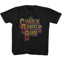Thumbnail for CHARLIE DANIELS BAND-CDB VINTAGE STYLE LOGO-BLACK TODDLER S/S TSHIRT