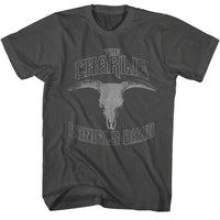 Thumbnail for CHARLIE DANIELS BAND-CDB BULL SKULL-SMOKE ADULT S/S TSHIRT