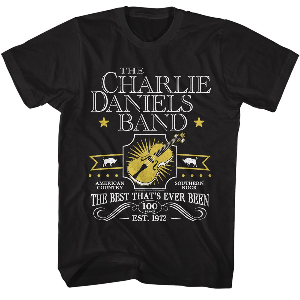CHARLIE DANIELS BAND-CDB THE BEST THATS EVER BEEN-BLACK ADULT S/S TSHIRT