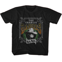 Thumbnail for CHARLIE DANIELS BAND-CDB YUCCA LEAVES-BLACK YOUTH S/S TSHIRT