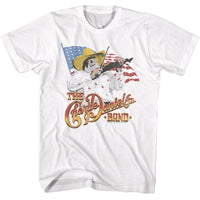 Thumbnail for CHARLIE DANIELS BAND-CDB AND THE FLAG-WHITE ADULT S/S TSHIRT