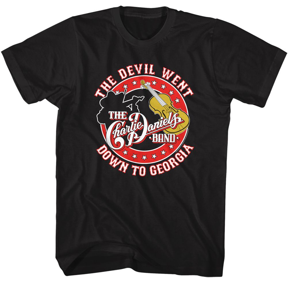 CHARLIE DANIELS BAND-CDB DWDTG ROUND-BLACK ADULT S/S TSHIRT