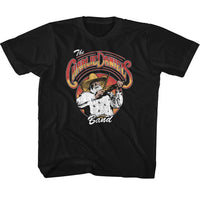 Thumbnail for CHARLIE DANIELS BAND-CDB LOGO AND FIDDLIN-BLACK YOUTH S/S TSHIRT