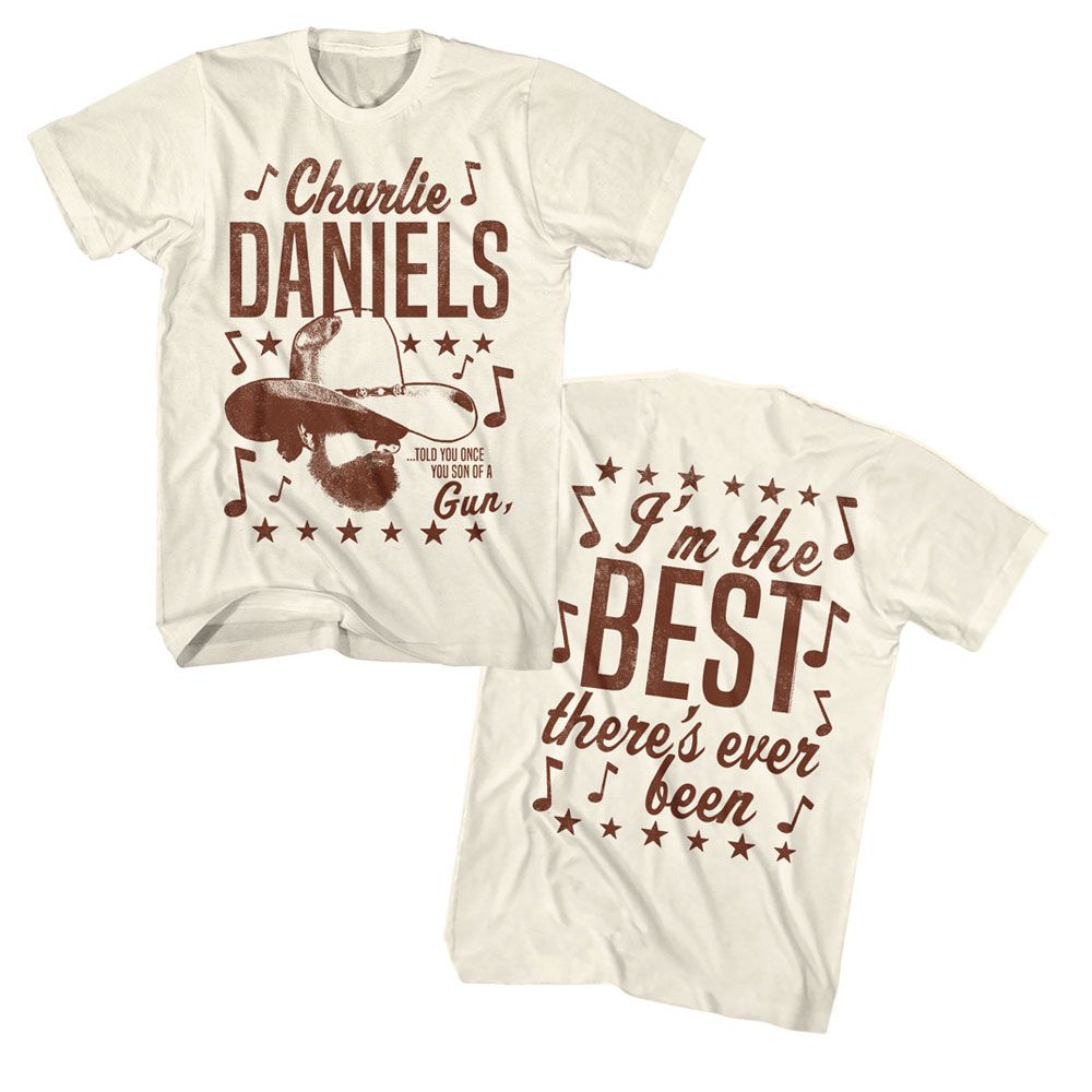 CHARLIE DANIELS BAND-CDB TOLD YOU ONCE-NATURAL ADULT S/S TSHIRT