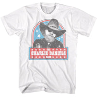 Thumbnail for CHARLIE DANIELS BAND-CDB VINTAGE STARS-WHITE ADULT S/S TSHIRT