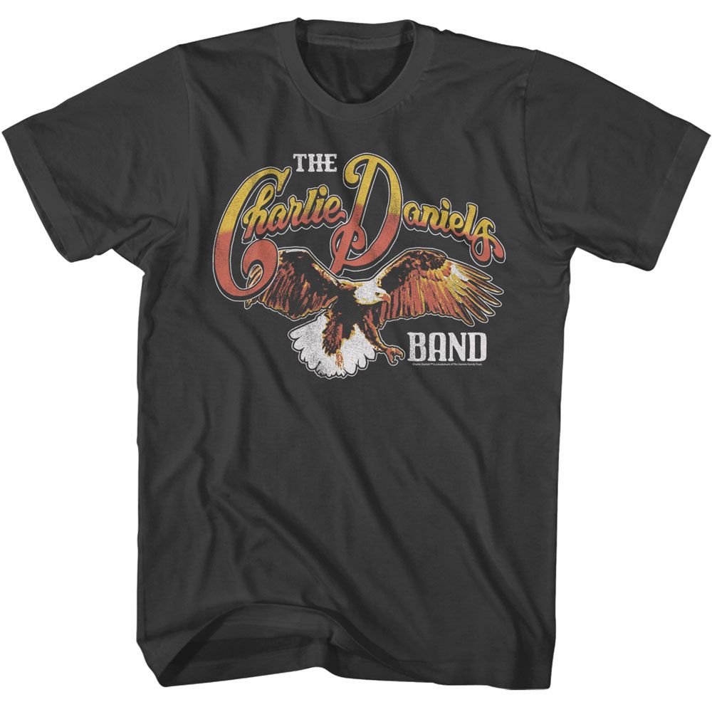 CHARLIE DANIELS BAND-CDB TRICOLOR EAGLE-SMOKE ADULT S/S TSHIRT