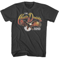 Thumbnail for CHARLIE DANIELS BAND-CDB TRICOLOR EAGLE-SMOKE ADULT S/S TSHIRT