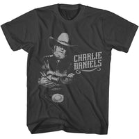 Thumbnail for CHARLIE DANIELS BAND-CDB 1 COLOR-SMOKE ADULT S/S TSHIRT