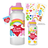 Thumbnail for Care Bears Rainbow Heart Logo  32oz Twist Spout Plastic Bottle w Sticker Set – 12 pc ppk ($6.75 each)