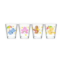 Thumbnail for Care Bears Clouds  4pc. 1.5oz. Mini Glass Set 4x1 – 12 pc ppk ($6.00 each)