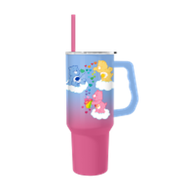 Care Bears Sun Shower Ombre 40oz Stainless Steel Tumbler w Handle – 12 pc ppk ($13.75 each)