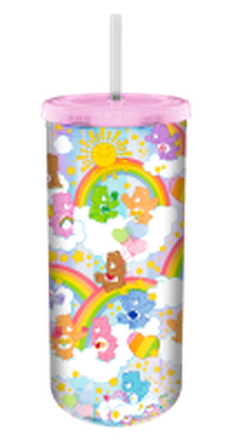 Care Bears Rainbow Stars Iridescent 20oz. Plastic Tall Cold Cup w/ Lid and Straw – 12 pc ppk ($6.25 each)