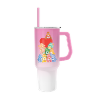 Thumbnail for Care Bears Painted Stacked Bears  40oz Stainless Steel Tumbler w Handle – 12 pc ppk ($13.75 each)