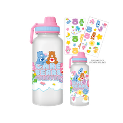Care Bears Group On Cloud 32Oz Twist Spout Plastic Bottle W Sticker Set – 12 pc ppk ($6.75 each)