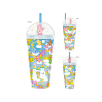 Thumbnail for Care Bears Multi Character Rainbows Clouds And Stars  24oz Dome Top Travel Tumbler – 12 pc ppk ($8.50 each)