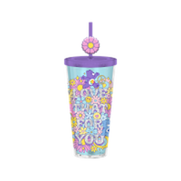 Thumbnail for Care Bears Love That For You Glitter  24oz Plastic Cold Cup w/ Lid and Topper Straw – 12 pc ppk ($7.00 each)