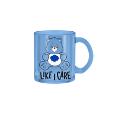 CARE BEARS GRUMPY LIKE I CARE  17.5oz Glass Coffee Mug – 24 pc ppk ($5.00 each)