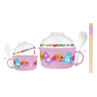 Thumbnail for Care Bears Flash Floral Boxed  22oz Soup Mug & 13oz Bowl Lid w Spoon & Chopsticks – 12 pc ppk ($10.00 each)