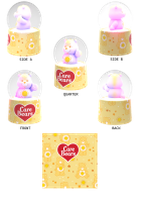 Care Bears Funshine Bear Boxed  45mm Light Up Snow Globe – 24 pc ppk ($5.00 each)