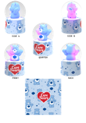 Care Bears Grumpy Bear Boxed  45mm Light Up Snow Globe – 24 pc ppk ($5.00 each)