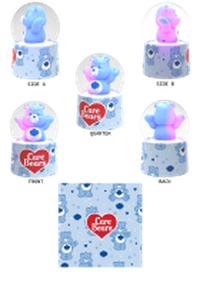 Thumbnail for Care Bears Grumpy Bear Boxed  45mm Light Up Snow Globe – 24 pc ppk ($5.00 each)