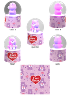 Care Bears Share Bear Boxed  45mm Light Up Snow Globe – 24 pc ppk ($5.00 each)