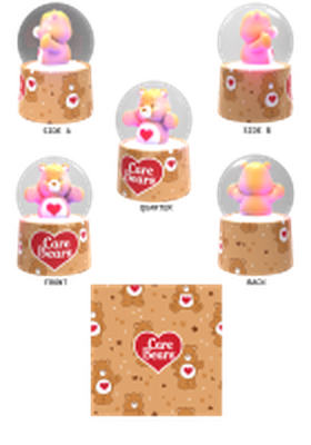 Care Bears Tenderheart Bear Boxed  45mm Light Up Snow Globe – 24 pc ppk ($5.00 each)