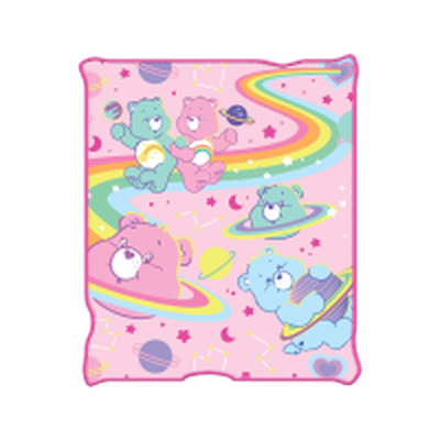 Care Bears Cosmic Bears  45" x 60" Raschel Throw – 12 pc ppk ($12.50 each)