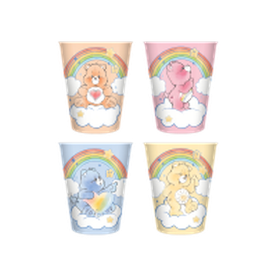 Care Bears Water Color Rainbow Set 4pc 1.5oz Plastic Mini Cup Set – 24 pc ppk ($3.50 each)