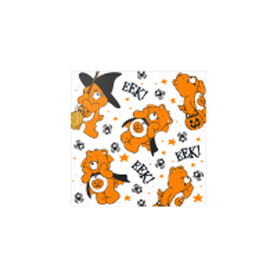 Care Bears Halloween Trick Or Sweet Toss Multi Pose Eek  40ct 10" Napkins – 48 pc ppk ($3.00 each)
