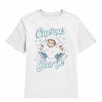 Thumbnail for Curious George Christmas White Kids T-Shirt