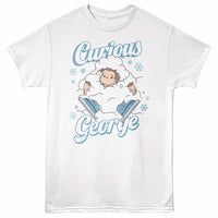 Thumbnail for Curious George Christmas White ADULT S/S T-SHIRT