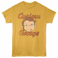 Thumbnail for Curious George Face And Logo Ginger ADULT S/S T-SHIRT