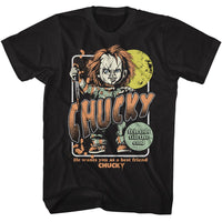 Thumbnail for CHUCKY-CHUCKY FULL MOON-BLACK ADULT S/S TSHIRT