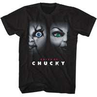 Thumbnail for CHUCKY-CHUCKY BRIDE OF POSTER-BLACK ADULT S/S TSHIRT