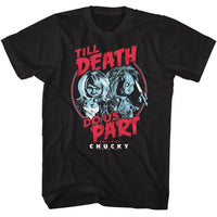 Thumbnail for CHUCKY-CHUCKY TILL DEATH-BLACK ADULT S/S TSHIRT
