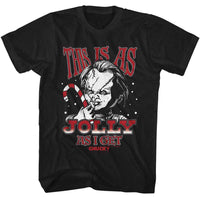 Thumbnail for CHUCKY-CHUCKY THIS IS AS JOLLY-BLACK ADULT S/S TSHIRT