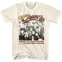 Thumbnail for CHEERS-CHEERS DRINK TIL-NATURAL ADULT S/S TSHIRT