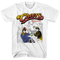 Thumbnail for CHEERS-CHEERS DRINKING-WHITE ADULT S/S TSHIRT